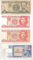 Izland 1961. 10K + Kuba 2004-2005. 3P &quot;Che Guevara&quot; (2xklf) + 2016. 1P T:XF-F Island 1961. 10 Kronur + Cuba 2004-2005. 3 Pesos &quot;Che Guevara&quot; (2xdiff) + 2016. 1P C:XF-F