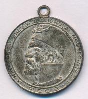 ~1930-1940. "Magyar Királyi Zrínyi Miklós Reáliskola Nevelőintézet Pécs" ezüstözött bronz ...