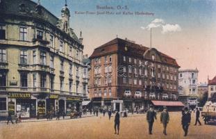 Bytom Café Hindenburg, Theatre and the tobacconist shop of J. Neumann