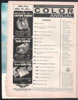 1957 Color Annual c. amerikai fotós folyóirat 1957-es száma, fekete-fehér és színes képekkel (közte ...