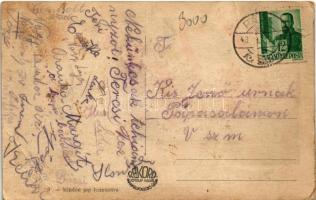 1943 Isten hozott magyar hősök! / Entry of the Hungarian troops, tank, irredenta art (EB)