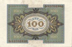 Német Birodalom / Weimari Köztársaság 1920. 100M (2x) nyolcjegyű, egymás utáni sorszámokkal T:I