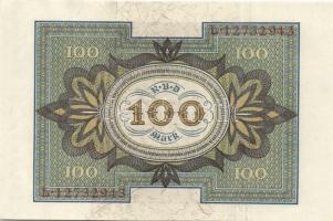 Német Birodalom / Weimari Köztársaság 1920. 100M (2x) nyolcjegyű, egymás utáni sorszámokkal T:I