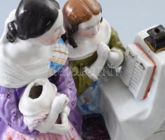 cca 19. sz. második fele, feltehetően osztrák, Figurális kalamáris. Kettévehető, belső tartályok nél...