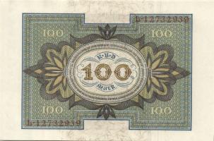 Német Birodalom / Weimari Köztársaság 1920. 100M (3x) nyolcjegyű, egymás utáni sorszámokkal T:I