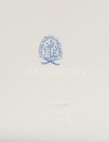 Herendi Viktória mintás tálca, fonatos peremrésszel. Jelzett, hibátlan,18x18 cm