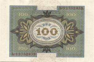 Német Birodalom / Weimari Köztársaság 1920. 100M (4x) nyolcjegyű, egymás utáni sorszámokkal T:I