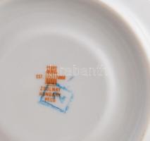 Zsolnay Pompadour mintás mokkás készlet, jelzett, teljes, hibátlan