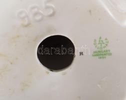 Hollóházi gyertyatartó, jelzett, hibátlan, m: 10,5 cm