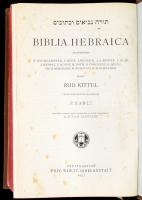 Kittel, Rudolph: Biblia Hebraica. Stuttgart, 1937. Priv, Württemberg. Bibelanstalt. Aranyozott egész...