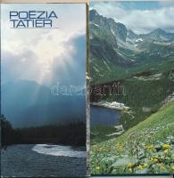 Poézia Tatier - 21 db MODERN nagy alakú képeslap tokban a Magas-Tátrából / 21 modern postcards from Vysoké Tatry