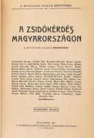 A zsidókérdés Magyarországon. A Huszadik Század körkérdése.  Alexander Bernát, Alföldy Ede, Benedek Marcell, Beregi Ármin, Bernát István, Bettelheim Samu, Biró Lajos, Blau Lajos, Boross László, Bosnyák Zoltán, Bölöni György, Cholnoky Jenő, Farkas Geyza, Halász Imre, Hatvany Lajos, Haypál. Benő, Ignotus, Jászi Oszkár, Körösfői-Kriesch Aladár, Lesznai Anna, Oláh Gábor, Patai József, Ravasz László, Riedl Frigyes, Ritoók Emma, Szabó Ervin, Venetianer Lajos [és mások] nyilatkozatai. Bp., 1917. Társadalomtudományi Társaság (2)+164+(2) p. A Huszadik Század társadalomtudományi folyóirat 1917. júliusi különszáma, mely ez évben három kiadásban is megjelent. Későbbi igényes műbőr védőborítóval