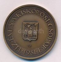 Lapis András (1942-) 1981. "10 éves a Kiskőrösi Csoport / Petőfi szülőháza" kétoldalas bronz emlékérem (42,5mm) T:UNC Adamo KK2