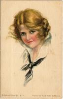 American Girl No. 57. Lady art postcard. Edward Gross Co. s: Pearle Fidler LeMunyan (fl)