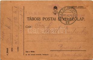 1916 Franz Seidl első világháborús katonai karácsonyi üdvözlete Seidl Pauluskának Budapestre. Tábori...