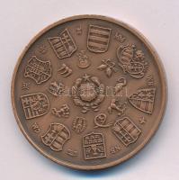 Csucs Viktória (1934-1993) 1973. "MÉE Budapest - Magyarország" kétoldalas bronz tagsági em...