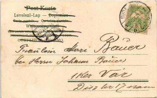 1902-1903 Boldog Újévet! / New Year greeting art postcard with clovers. litho (EB)