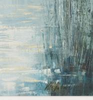 Vágfalvi Ottó (1925-2015): "Szikrák" (Balaton). Olaj, farost, jelezve jobbra lent. Hátolda...