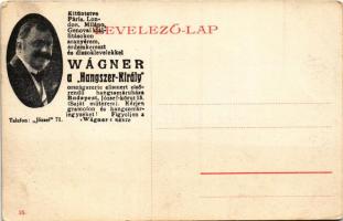 Temesvár, Timisoara; Hunyadi út. Hátoldalon Wagner Hangszerkirály reklámja / street, advertisement o...