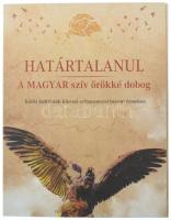 Csontos Attila DN &quot;Határtalanul&quot; 5xklf aranyozott Cu-Ni emlékérem (Délvidék, Őrvidék, Hungária, Erdély, Felvidék) gyűjtői mappában, tanúsítványokkal T:PP