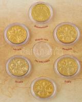 Csontos Attila DN "Határtalanul" 5xklf aranyozott Cu-Ni emlékérem (Délvidék, Őrvidék, Hung...