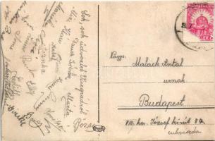 Visegrád, vár Mátyás király idejében (vágott / cut)