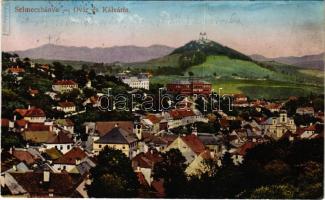 1913 Selmecbánya, Schemnitz, Banská Stiavnica; Óvár és Kálvária. Joerges 1912-13. / castle and calvary (fl)