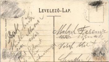 Trencsén, Trencín; vár 237 évvel ezelőtt / castle 237 yeard ago (vágott / cut)