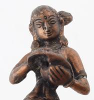 Tara. Öntött réz szobor, m: 13 cm