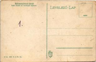 Balatonalmádi-fürdő, Zsák Józsefné vendéglőjének bejárata (kopott sarkak / worn corners)