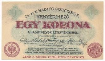 Kenyérmező / Hadifogolytábor 1916. január 15. 1K arab sorozat- és sorszámmal T:AU Adamo HHK-1.6