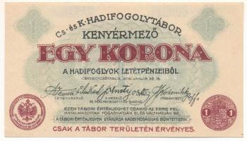 Kenyérmező / Hadifogolytábor 1916. január 15. 1K arab sorozat- és sorszámmal T:AU Adamo HHK-1.6