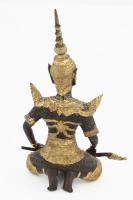 Thao Wessuwan. Részben patinázott bronz, Thaiföld, XX. sz., m: 32 cm