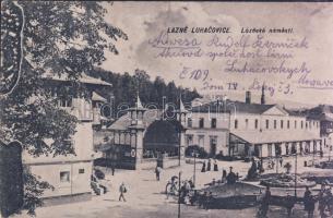 Lázne Luhacovice spa square with Spa Hotel