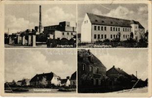 Edderitz, Zuckerfabrik, Zentalschule, Schmuckplatz / sugar factory, school, square, street (EB)