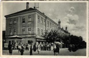 Árpatarló, Ruma; Centar / tér, trafik, népbank, piac / square, bank, market, tobacco shop (EK)