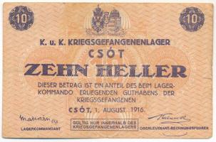 Csót / Hadifogolytábor 1916. augusztus 1. 10f számozás és aláírás nélkül T:F
Adamo HHC-1.1