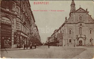 1910 Budapest V. Kossuth Lajos utca, Nemzeti Szalon képkiállítása, Spitzné üzlete (fl)