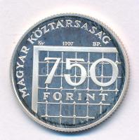 1998. 750Ft Ag "Labdarúgó VB" T:UNC (eredetileg PP) Adamo EM148