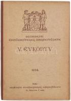 Budapesti Építőmesterek Ipartestülete V. évkönyv. Szerk.: Bloch Leo és Friedrich F. Géza. Bp., 1934., Budapesti Építőmesterek Ipartestülete, (Stephaneum-ny.), 400 p. Korabeli reklámokkal. Kiadói félvászon-kötés.