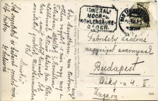 1929 Tarcsafürdő, Bad Tatzmannsdorf; Kurplatz, Anna Bad, Tabak Trafik / Gyógypark, Anna fürdő, dohán...