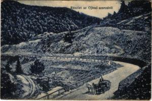 1918 Ojtoz, Ojtoztelep, Oituz; részlet az Ojtozi szorosból / Pasul Oituz / mountain pass (fl)