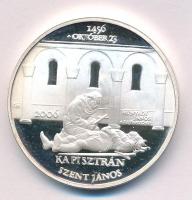 Fritz Mihály (1947- ) 2006. "Kapisztrán Szent János / Vazul atya a vár parancsnoka" ezüstözött fém emlékérem (42,5mm) T:PP fo.