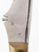 Magyar iparművész kukri. RJ jelzéssel (Rovó János?), h: 42,5 cm