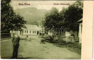 1940 Nagybánya, Baia Mare; Strada Valea-rosie / Veresvízi utca / street (felszíni ragasztás / surface gluemark) + &quot;1940 Nagybánya visszatért&quot; So. Stpl