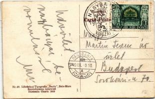 1940 Nagybánya, Baia Mare; Strada Valea-rosie / Veresvízi utca / street (felszíni ragasztás / surfac...