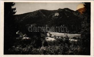 1943 Tusnád-fürdő, Baile Tusnad; látkép / general view, spa (ragasztónyom / glue marks)