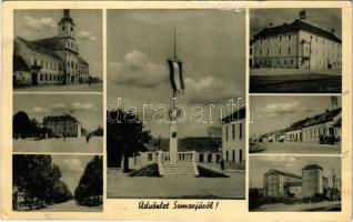 1942 Somorja, Samorín; Magyar országzászló / Hungarian flag (fa)