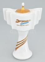 Forma 1 díj serleg 1986. Hollóházi porcelán. Kézzel festett, jelzett, hibátlan, sorszámozott 610/1000 terv: Veres Miklós / First Hungarian Grand Prix Hungaroring) Formula 1 pole postion trophy. numbered 27 cm