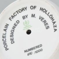 Forma 1 díj serleg 1986. Hollóházi porcelán. Kézzel festett, jelzett, hibátlan, sorszámozott 610/100...